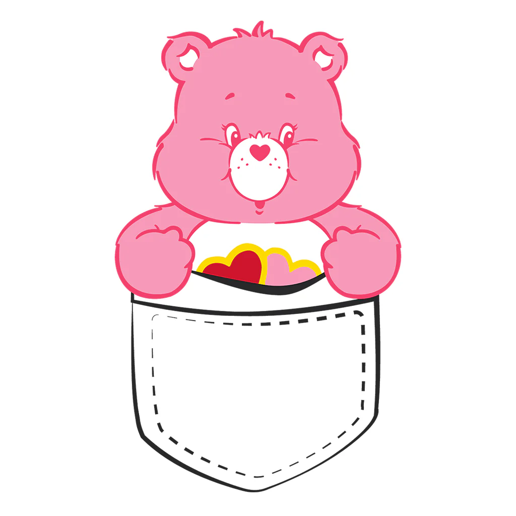 Care Bears Classic Love-a-Lot Bear Pocket Print Women's T-Shirt - Image 5