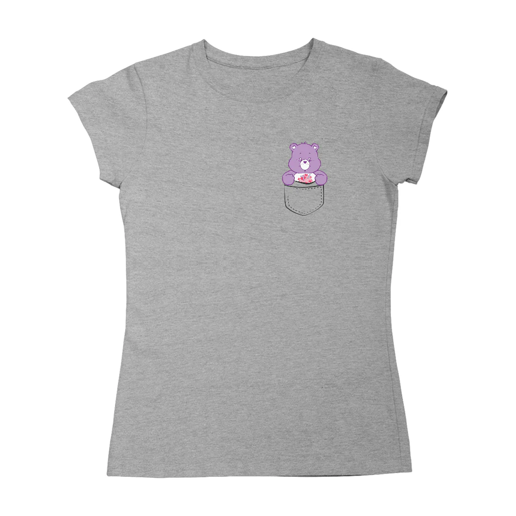 Care Bears Classic Share Bear Pocket Print Women's T-Shirt - Image 7