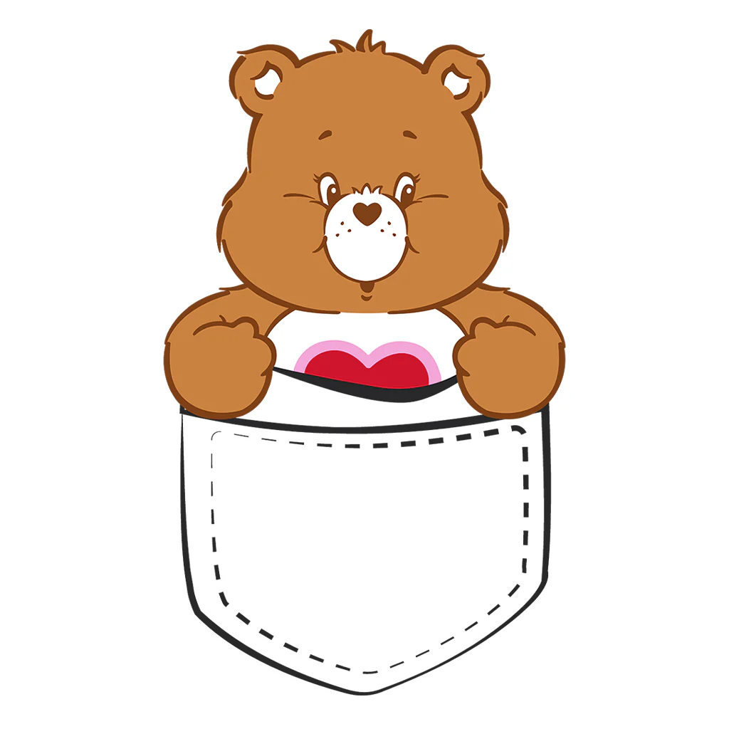 Care Bears Classic Tenderheart Bear Pocket Print Men's T-Shirt - Image 5