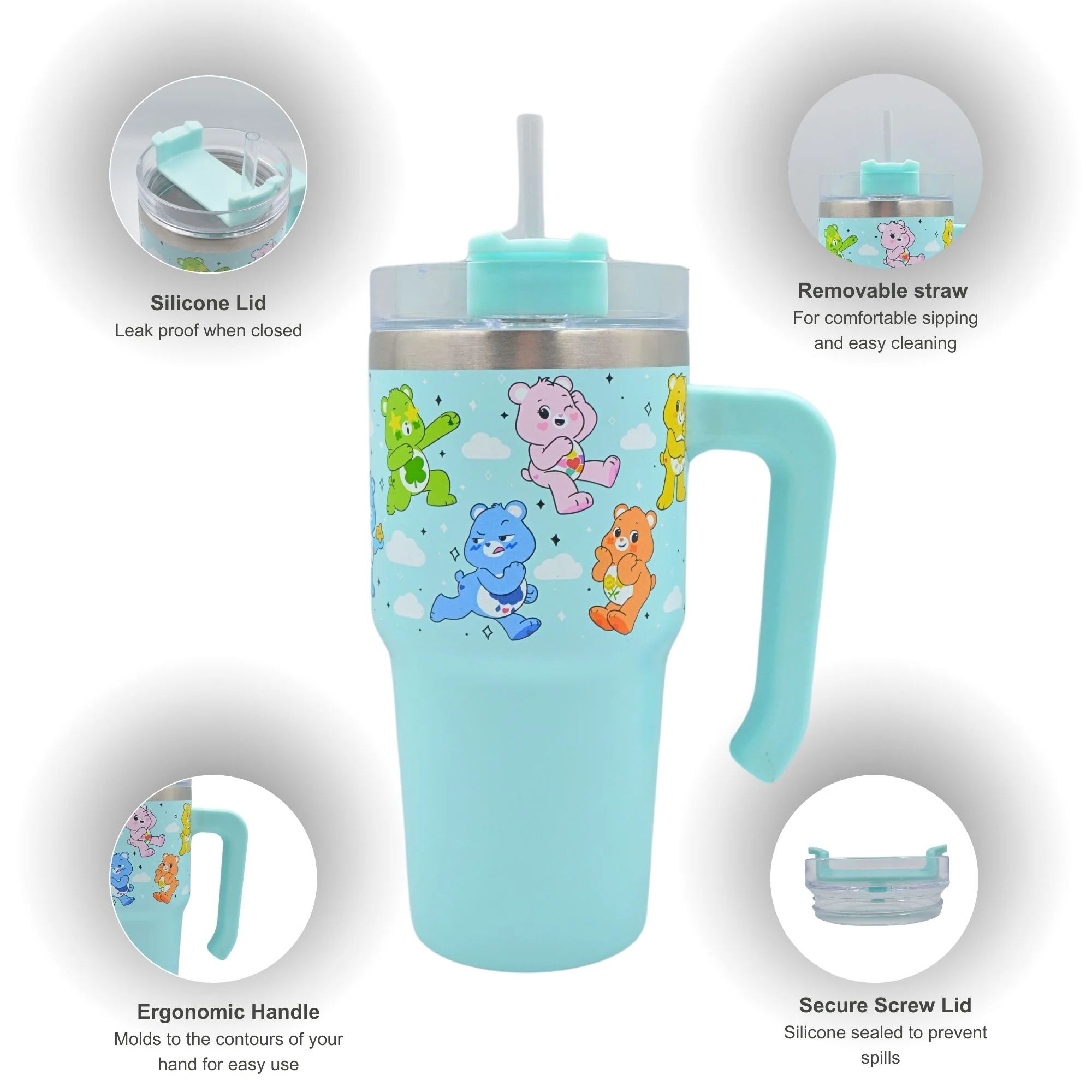 Care Bears - Cloud all over print - 20oz Bradley Travel Cup - Image 3