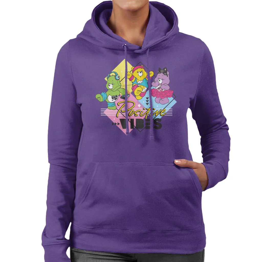 Good Luck Bear Positive Vibes Women's Hooded Sweatshirt