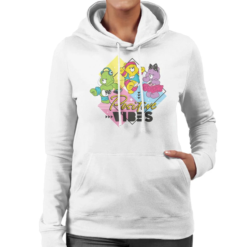 Good Luck Bear Positive Vibes Women's Hooded Sweatshirt - Image 3