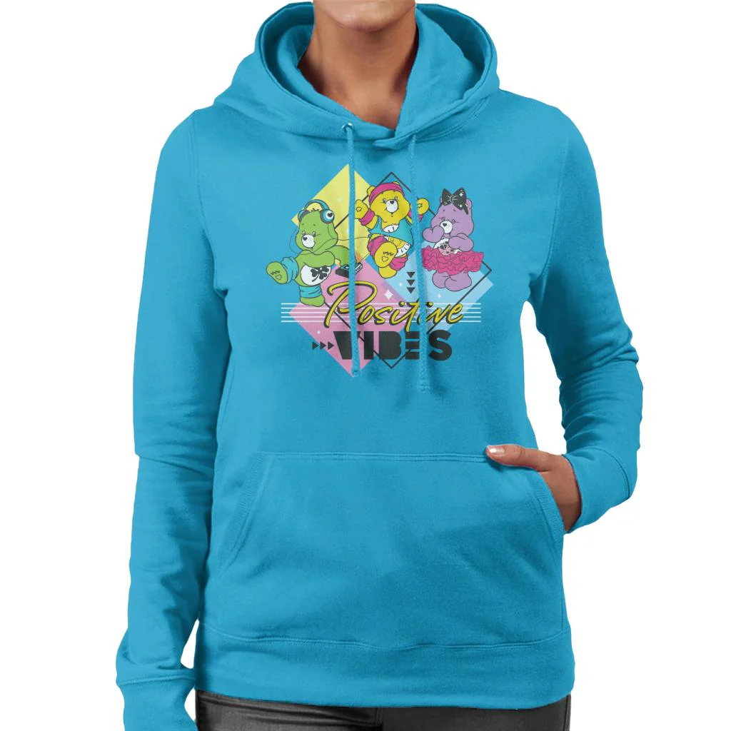 Good Luck Bear Positive Vibes Women's Hooded Sweatshirt - Image 5