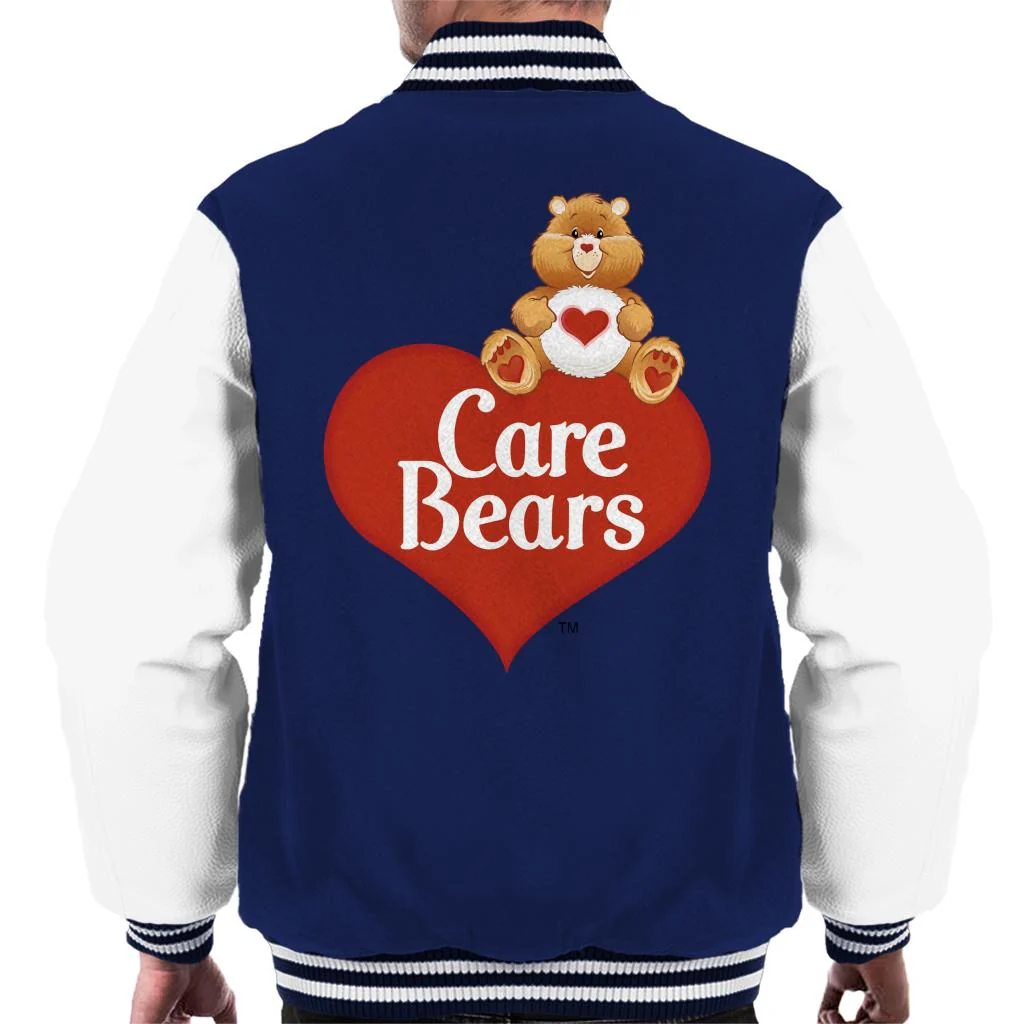 Logo Tenderheart Bear Men's Varsity Jacket - Image 3