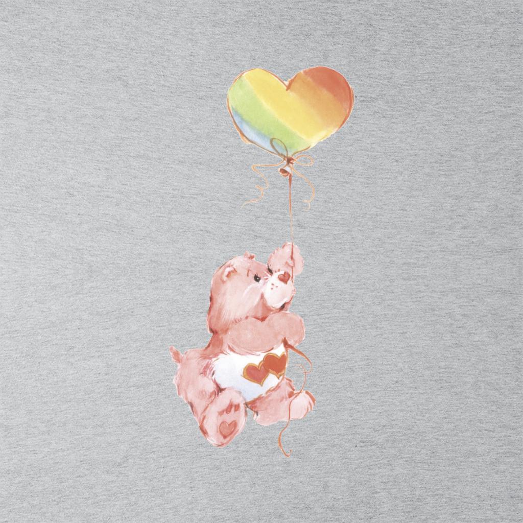 Love A Lot Bear Holding On To Rainbow Balloon Men's T-Shirt - Image 3