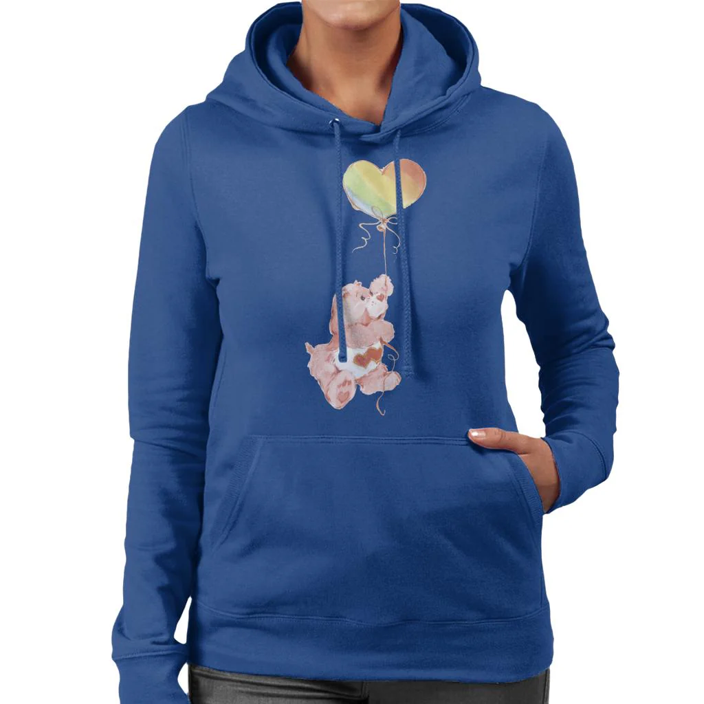 Love A Lot Bear Holding On To Rainbow Balloon Women's Hooded Sweatshirt - Image 8