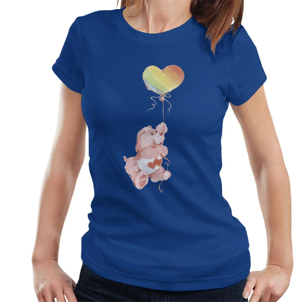 Love A Lot Bear Holding On To Rainbow Balloon Women's T-Shirt - Image 7