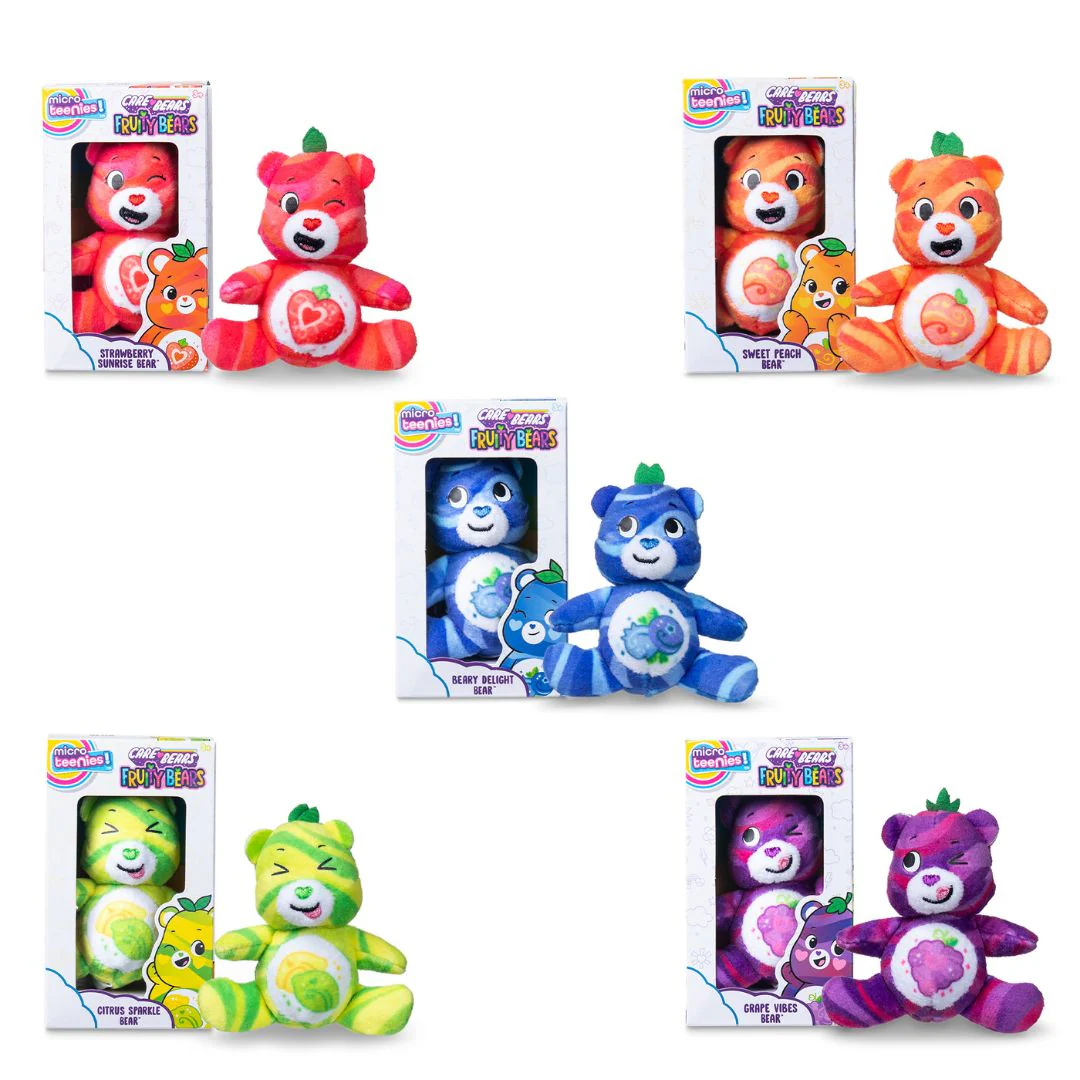 Care Bears Micro Teenies Care Bears Fruit Friends Collectors 5 Pack - Image 4