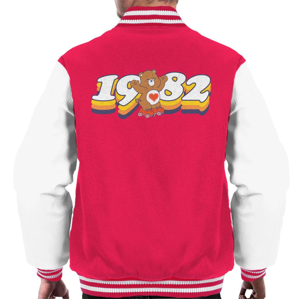 Tenderheart Bear 1982 Men's Varsity Jacket - Image 4