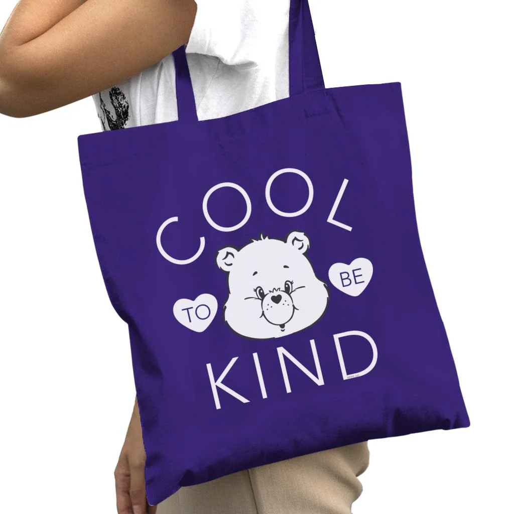 Tenderheart Bear Cool To Be Kind White Text Tote Bag - Image 3