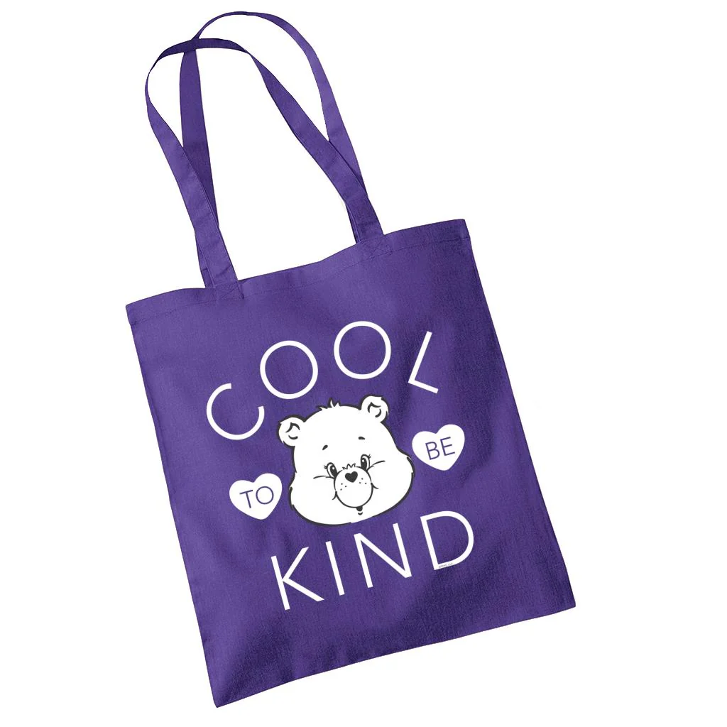 Tenderheart Bear Cool To Be Kind White Text Tote Bag - Image 4