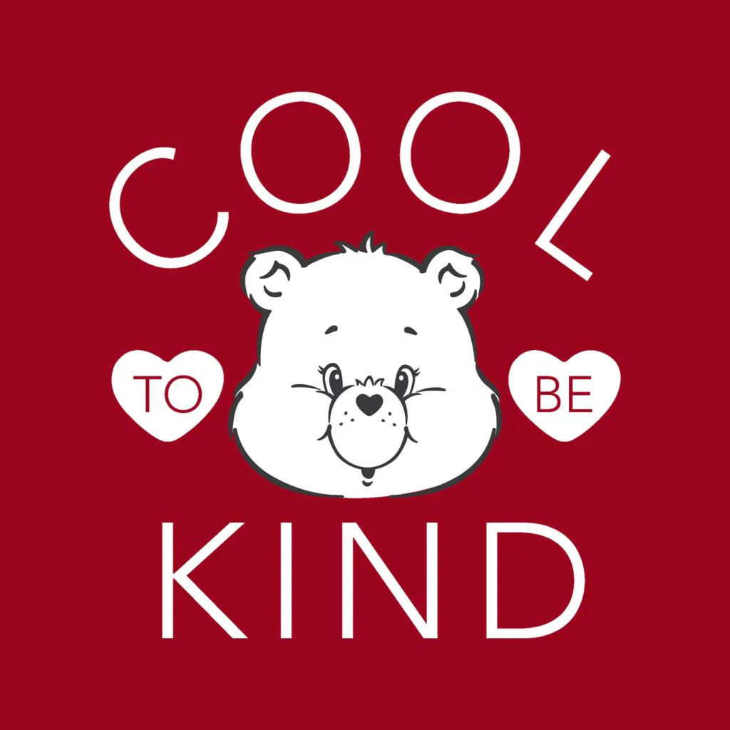 Tenderheart Bear Cool To Be Kind White Text Women's Hooded Sweatshirt - Image 3