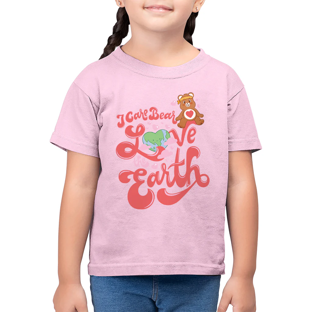 Tenderheart Bear Love The Earth Kids T-Shirt - Image 2