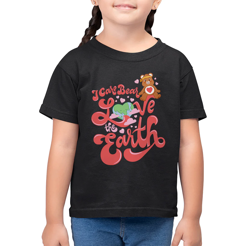 Tenderheart Bear Love The Earth Kids T-Shirt - Image 4