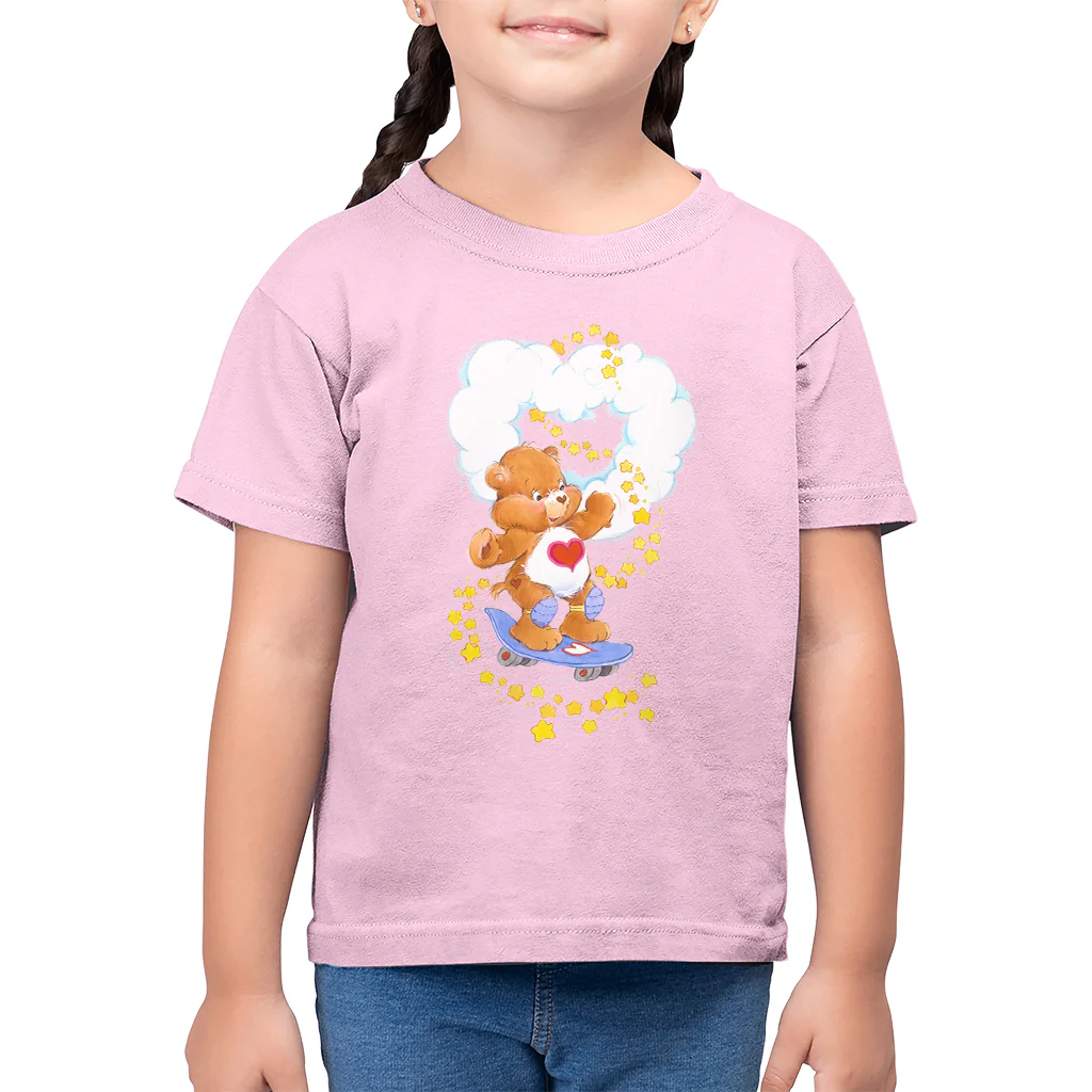 Tenderheart Bear Stars Kids T-Shirt - Image 4