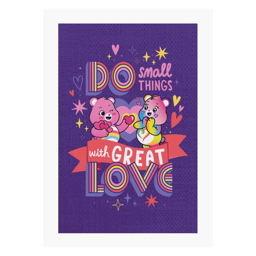 Togetherness Bear Great Love A4 Print - Image 3