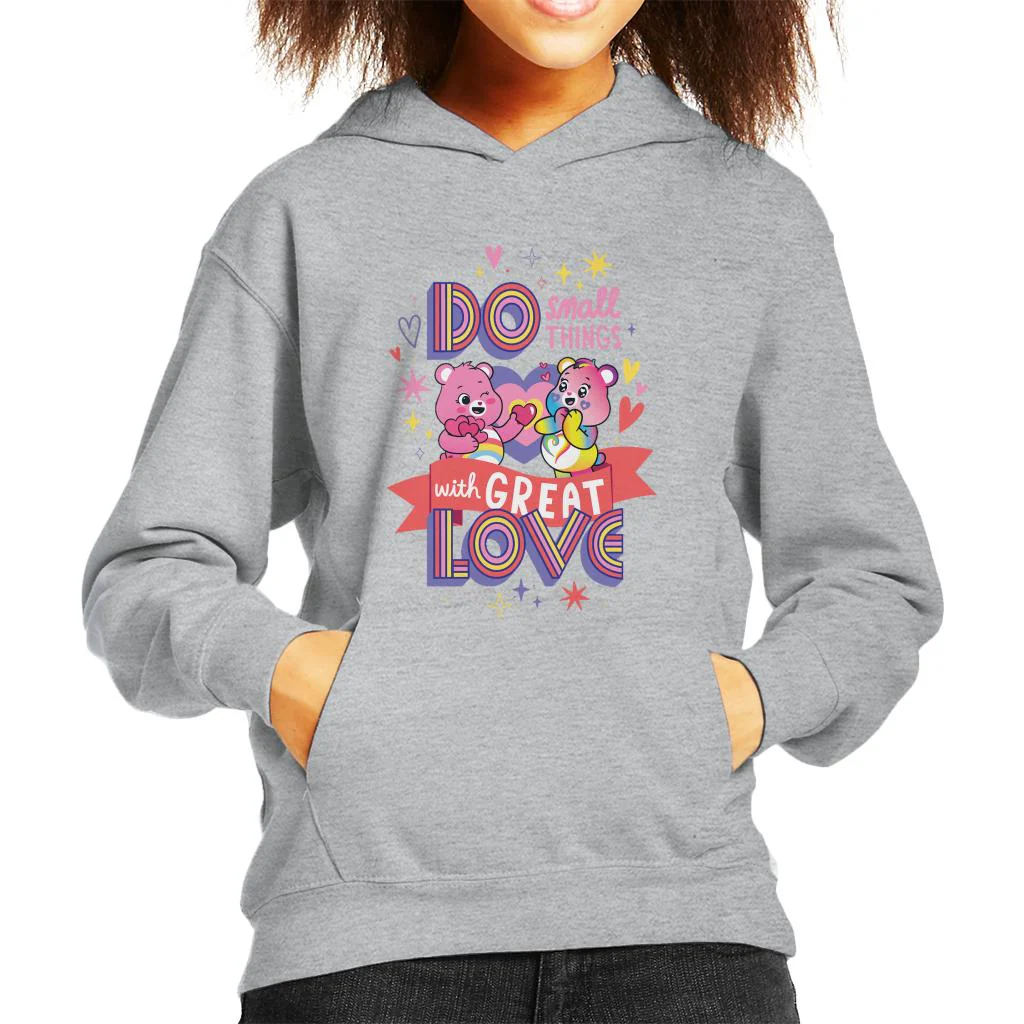 Togetherness Bear Great Love Kids Hooded Sweatshirt - Image 3