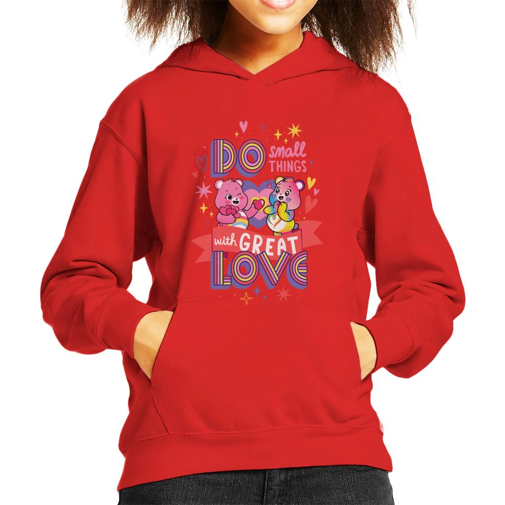 Togetherness Bear Great Love Kids Hooded Sweatshirt - Image 4