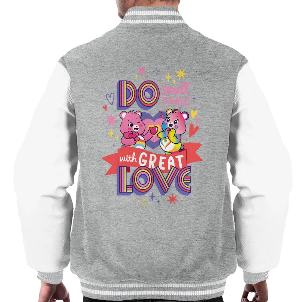 Togetherness Bear Great Love Men's Varsity Jacket - Image 3