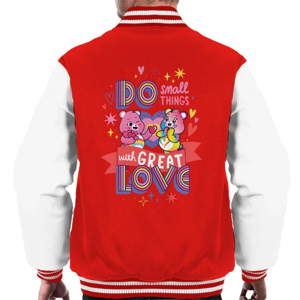 Togetherness Bear Great Love Men's Varsity Jacket - Image 5