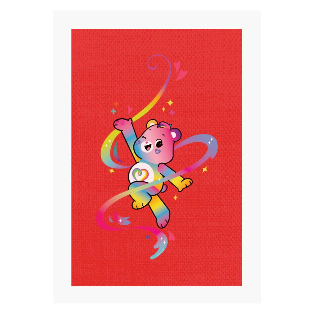 Togetherness Bear Rainbow A4 Print - Image 4