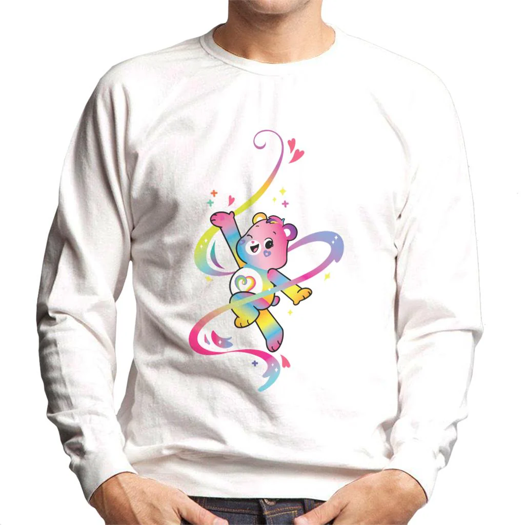 Togetherness Bear Multi Coloured Rainbow Men's Sweatshirt - Image 3