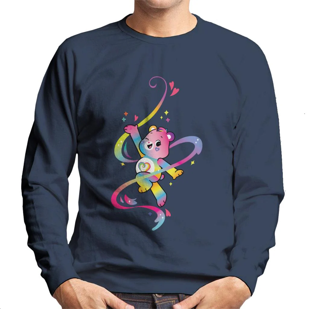 Togetherness Bear Multi Coloured Rainbow Men's Sweatshirt - Image 4