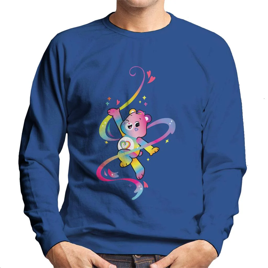Togetherness Bear Multi Coloured Rainbow Men's Sweatshirt - Image 5