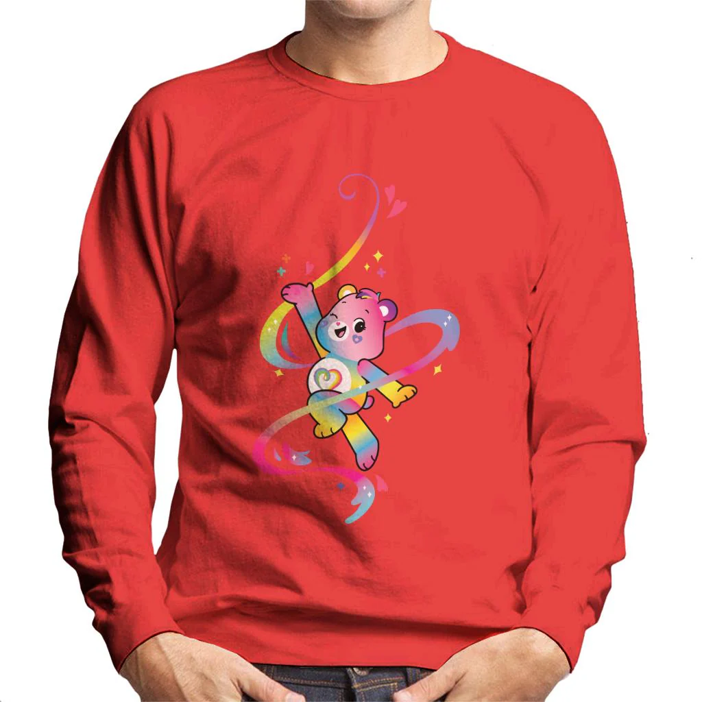 Togetherness Bear Multi Coloured Rainbow Men's Sweatshirt - Image 6