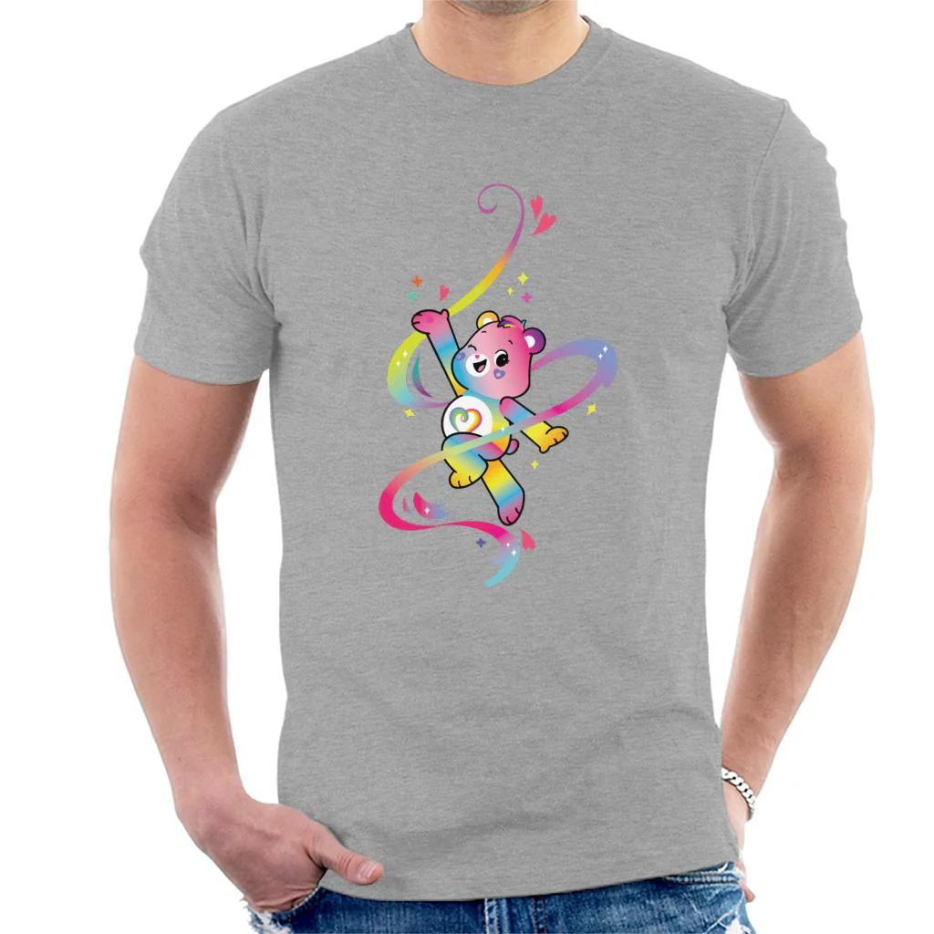 Togetherness Bear Multi Coloured Rainbow Men's T-Shirt - Image 2