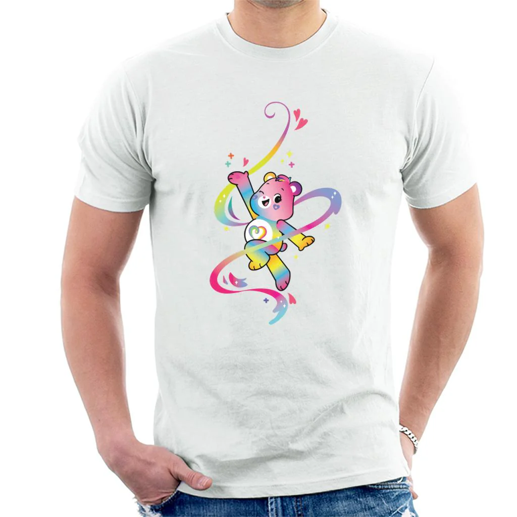 Togetherness Bear Multi Coloured Rainbow Men's T-Shirt - Image 3