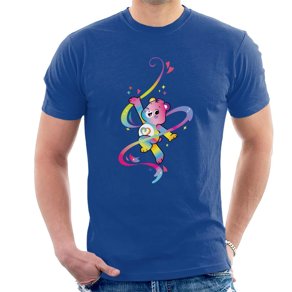 Togetherness Bear Multi Coloured Rainbow Men's T-Shirt - Image 5