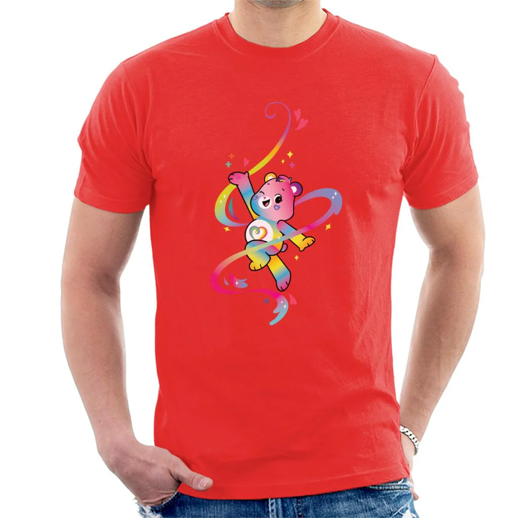 Togetherness Bear Multi Coloured Rainbow Men's T-Shirt - Image 6