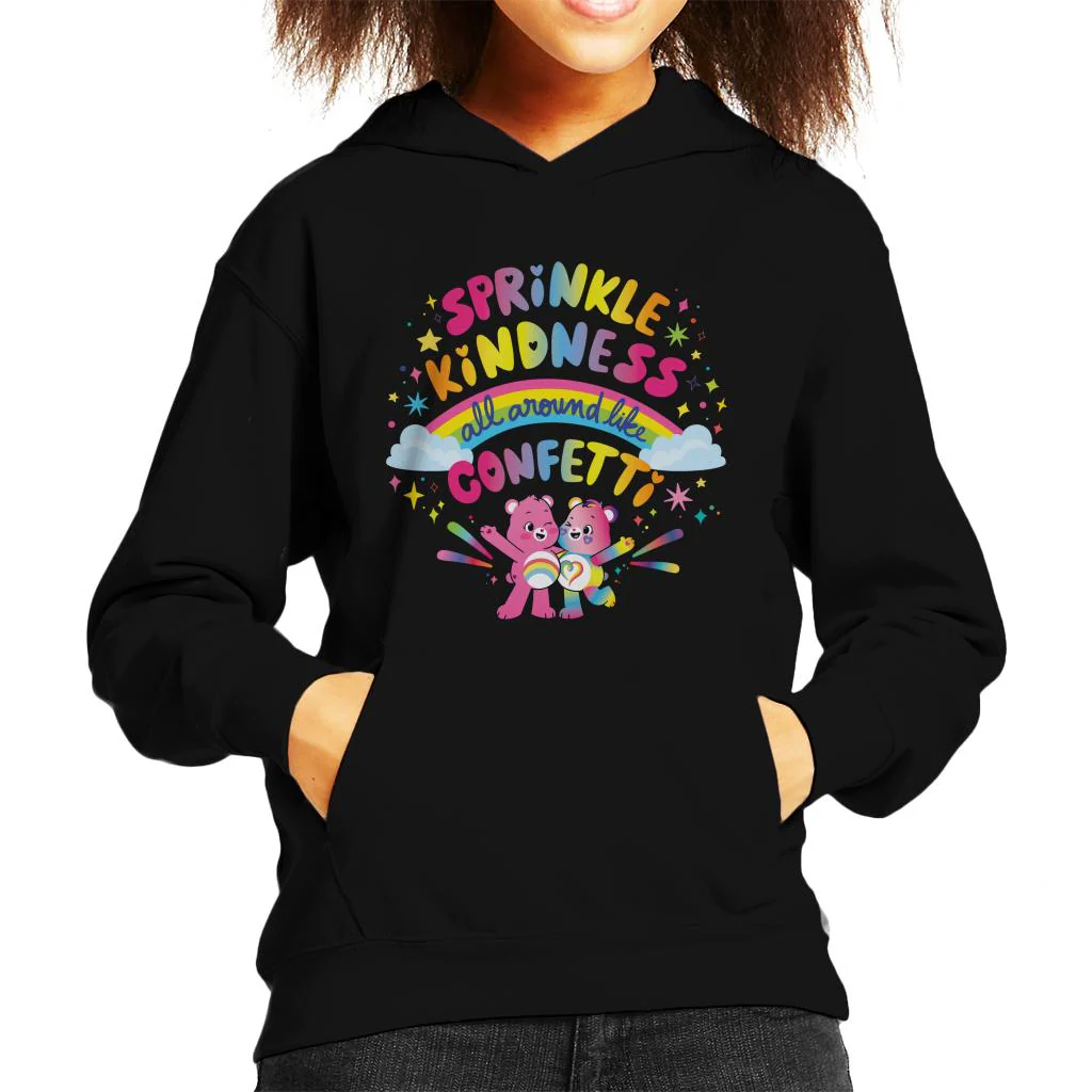Togetherness Bear Kindness Kids Hooded Sweatshirt - Image 3