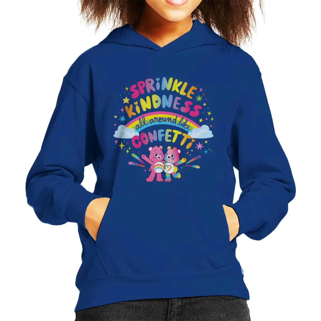 Togetherness Bear Kindness Kids Hooded Sweatshirt - Image 4