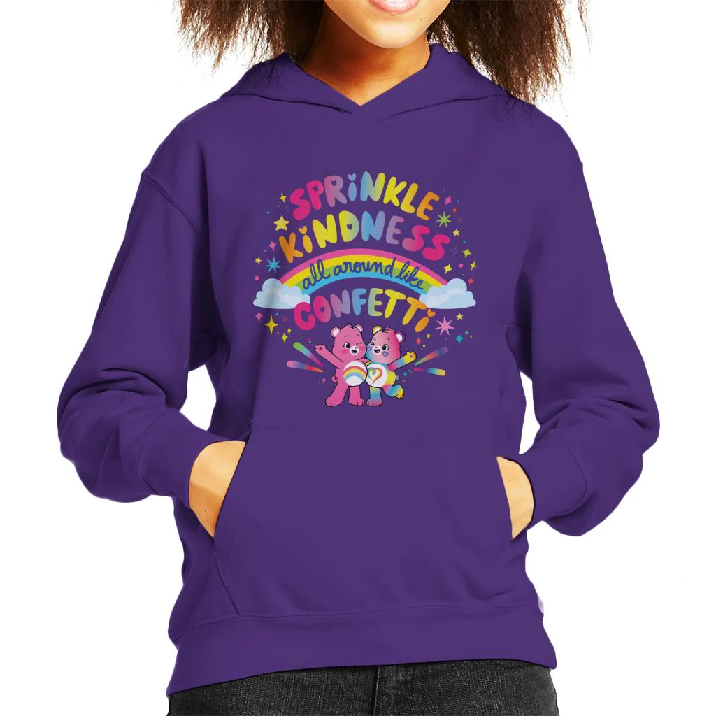 Togetherness Bear Kindness Kids Hooded Sweatshirt - Image 5