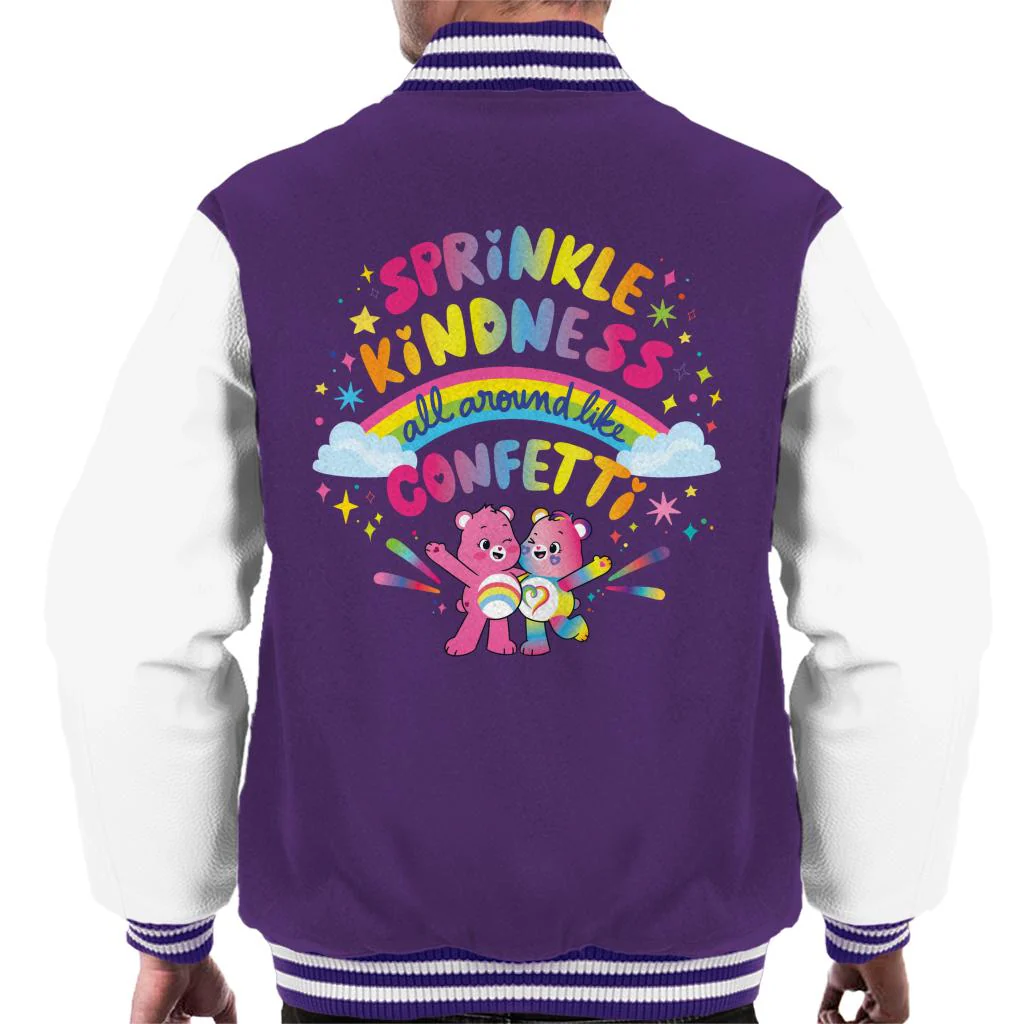 Togetherness Bear Sprinkle Kindness Men's Varsity Jacket - Image 4