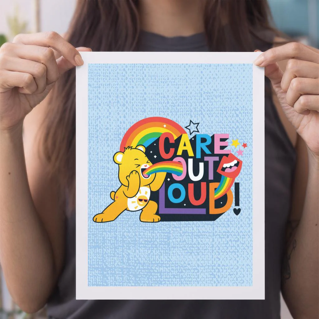 Unlock The Magic Care Out Loud A4 Print - Image 4