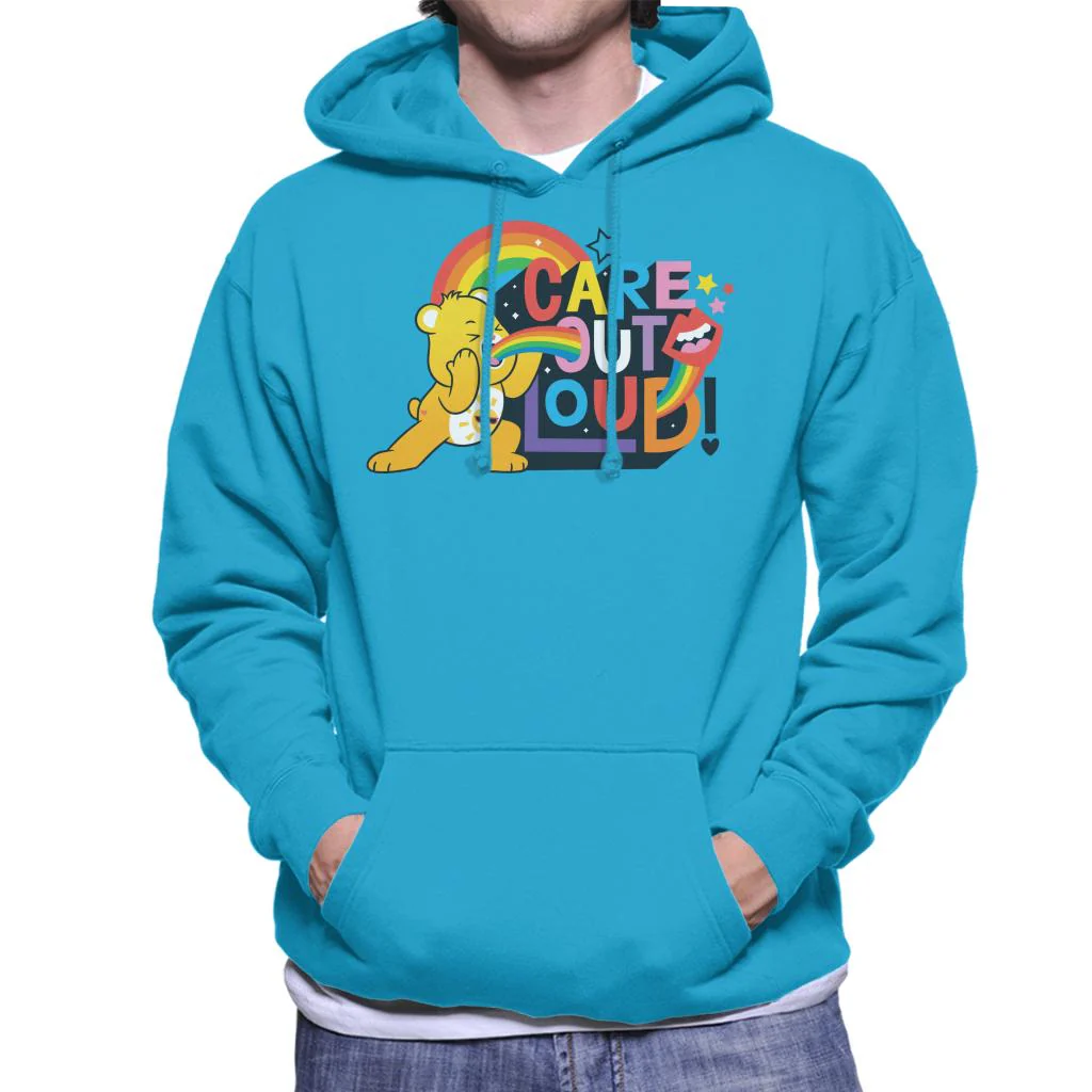 Unlock The Magic Care Out Loud Men's Hooded Sweatshirt - Image 4