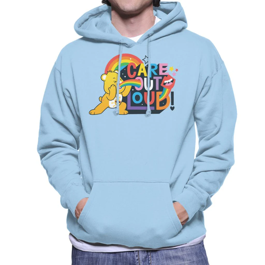 Unlock The Magic Care Out Loud Men's Hooded Sweatshirt - Image 6