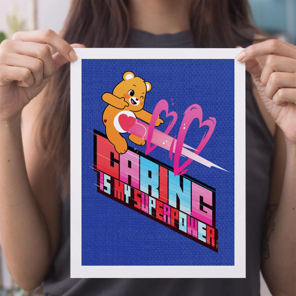 Unlock The Magic Caring Is My Superpower A4 Print - Image 3