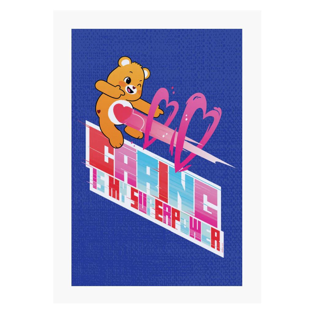 Unlock The Magic Caring Is My Superpower White Border A4 Print - Image 4