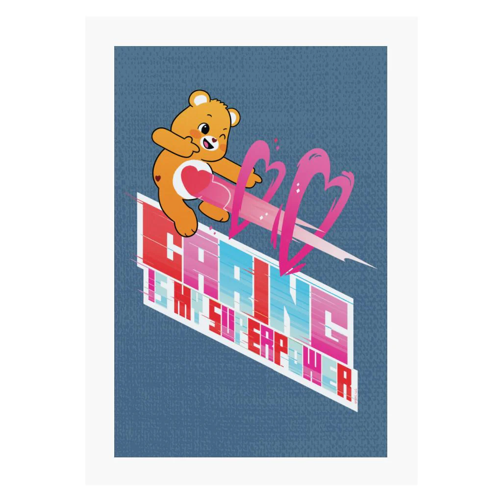 Unlock The Magic Caring Is My Superpower White Border A4 Print - Image 5