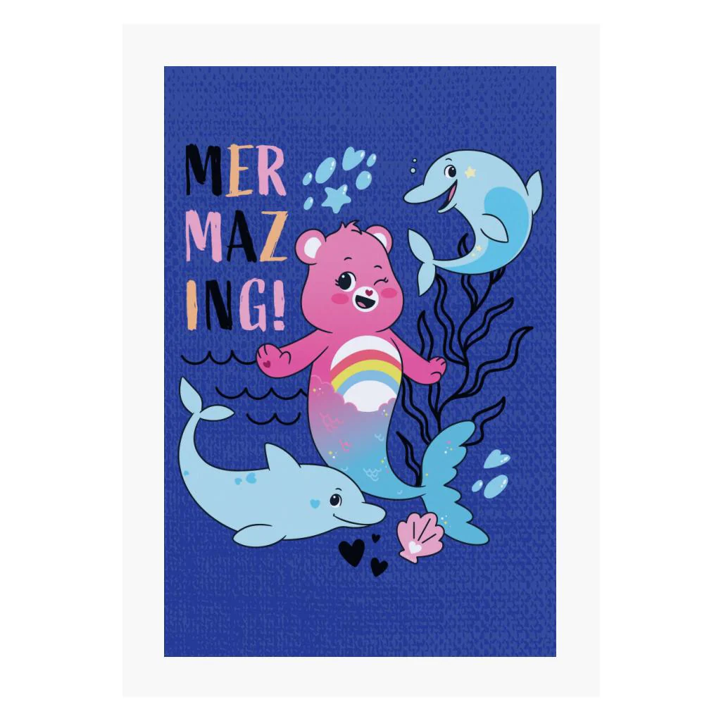 Unlock The Magic Cheer Bear Mermazing A4 Print - Image 5
