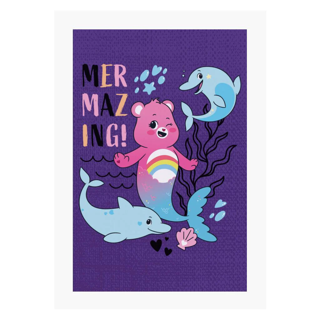 Unlock The Magic Cheer Bear Mermazing A4 Print - Image 6
