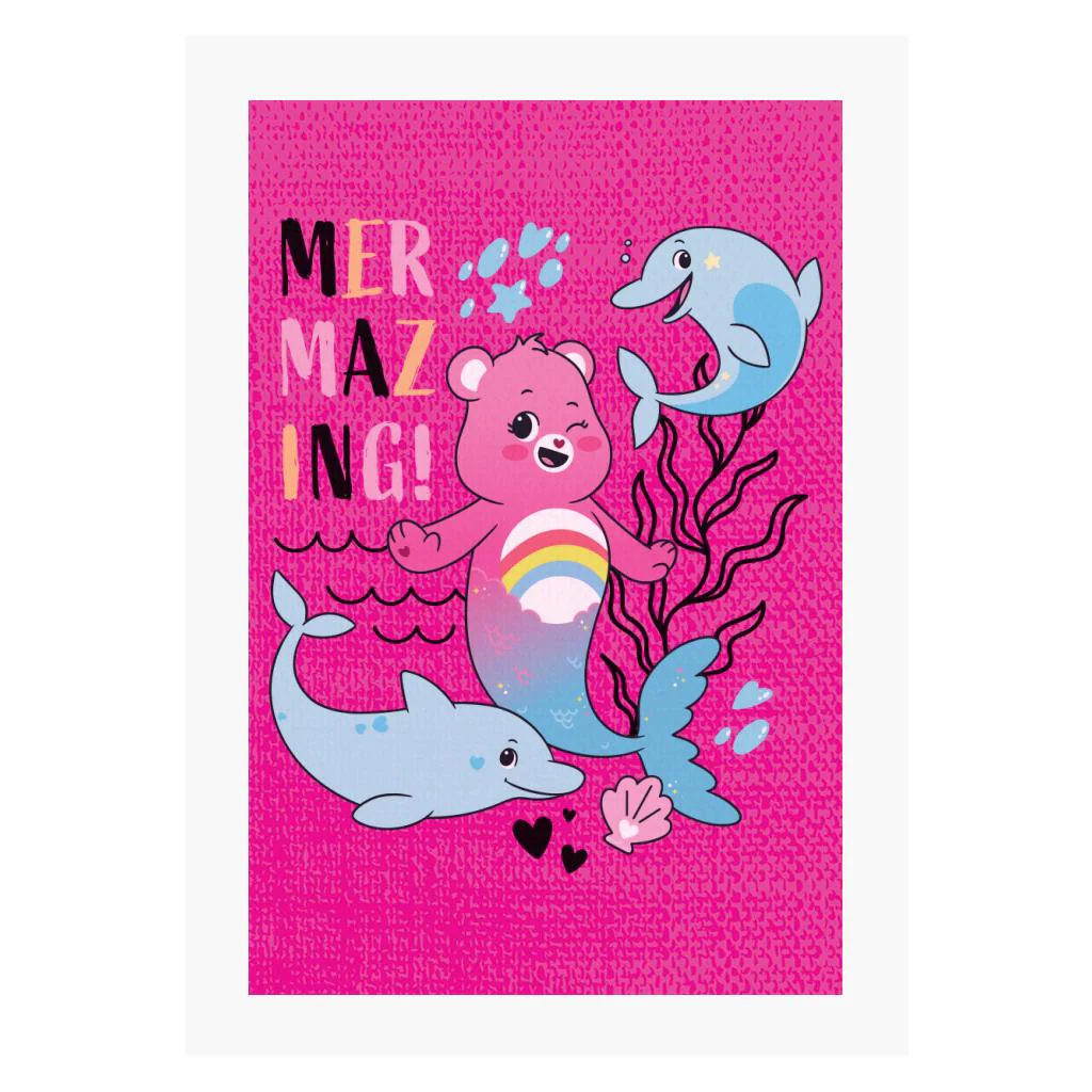 Unlock The Magic Cheer Bear Mermazing A4 Print - Image 7