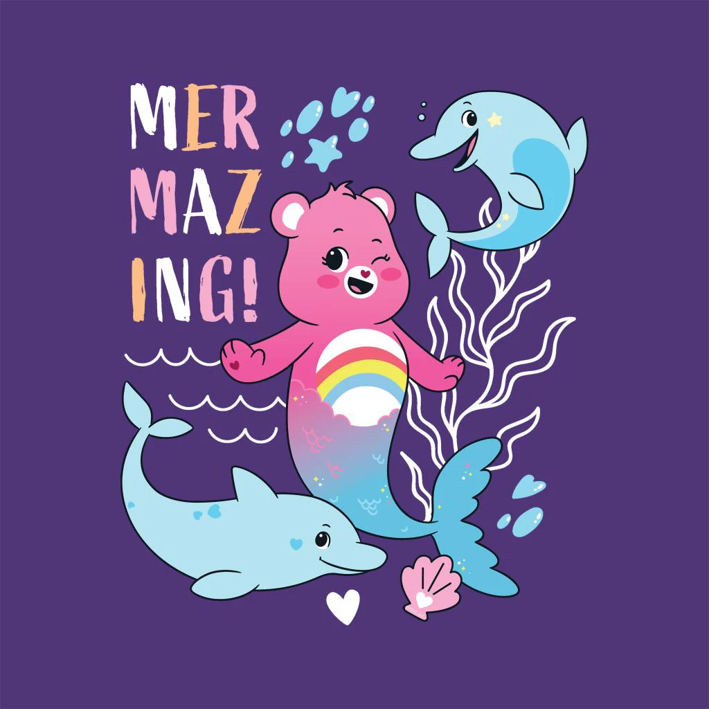 Cheer Bear Mermazing Dolphins A4 Print - Image 3