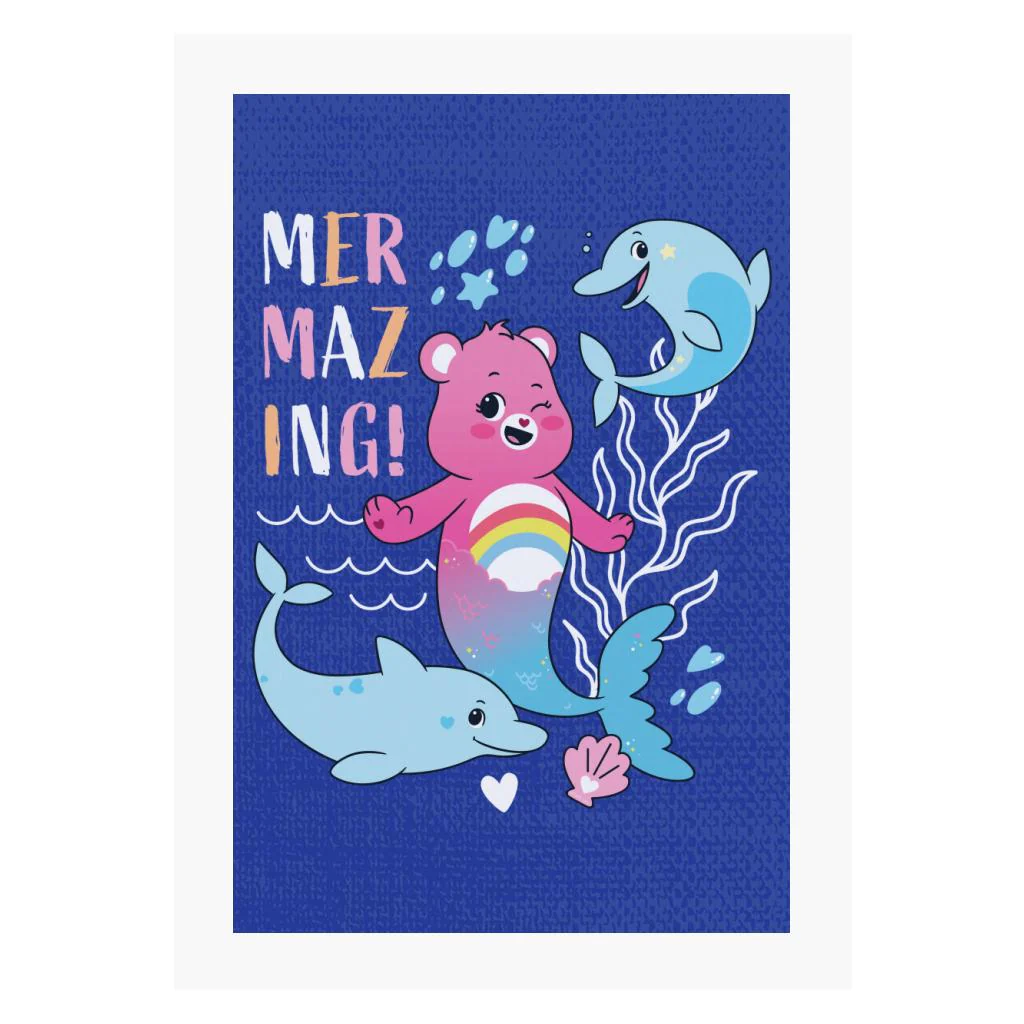 Cheer Bear Mermazing Dolphins A4 Print - Image 5