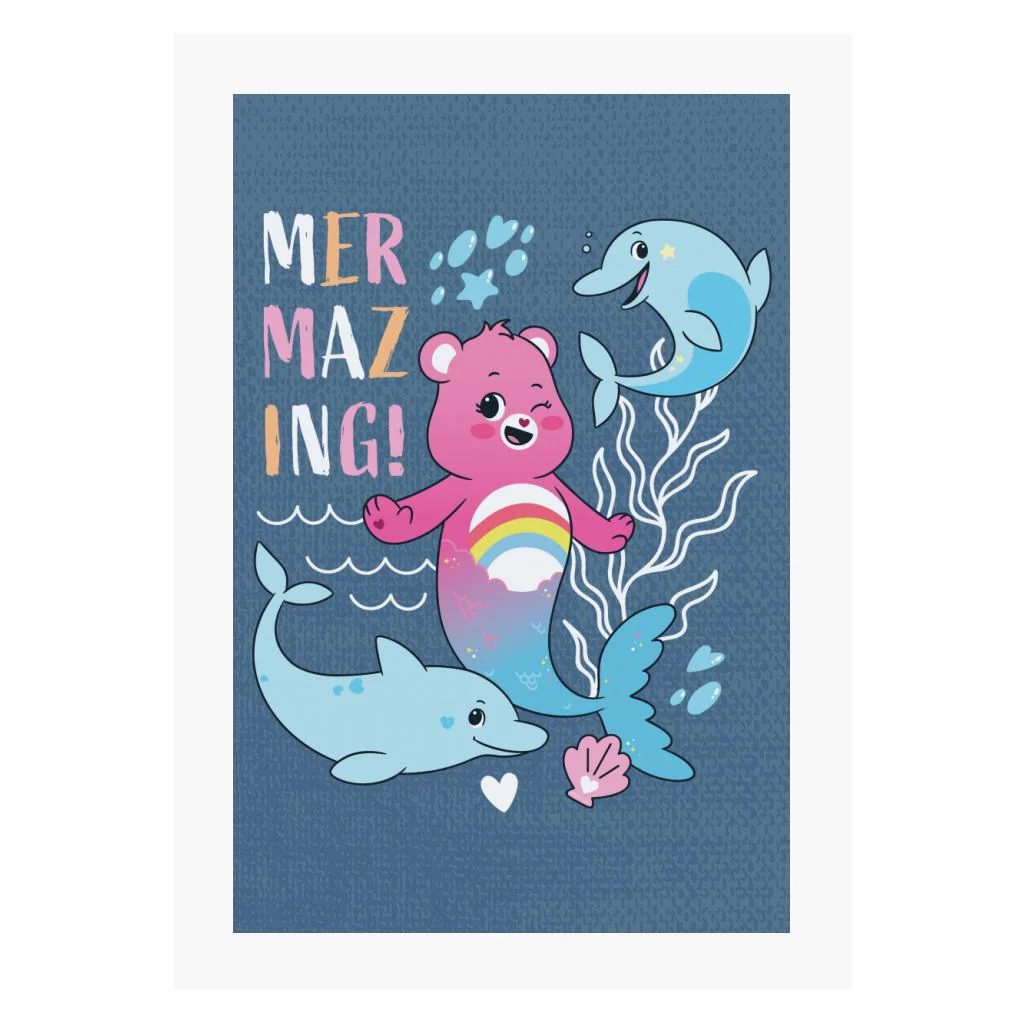 Cheer Bear Mermazing Dolphins A4 Print - Image 6