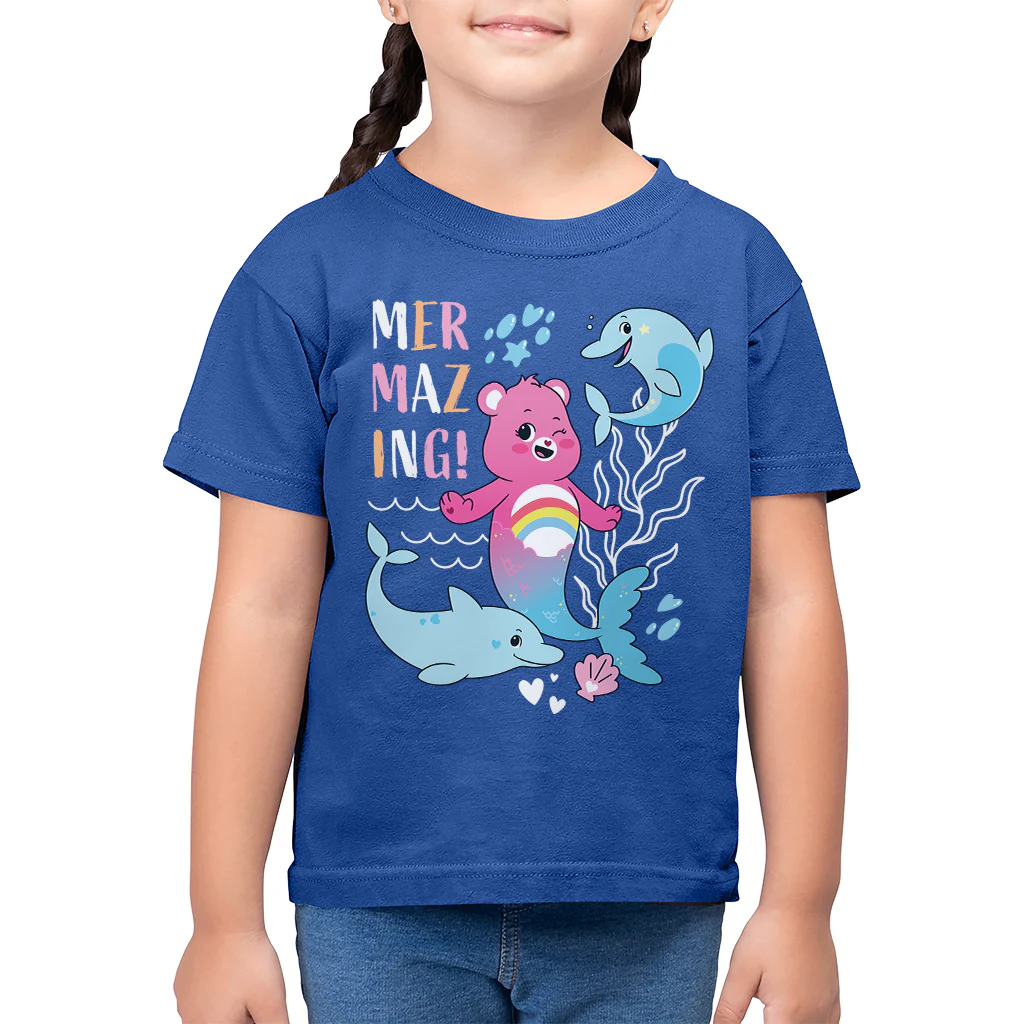 Unlock The Magic Cheer Bear Mermazing Dolphins Kids T-Shirt